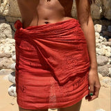 MALAYA Kırmızı/Kırmızı Pareo