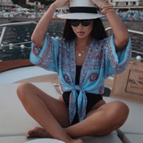 LEA CROP TOP Mavi