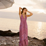 VENUS ELBİSE Lila/Kırmızı