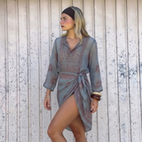 MALAYA Gri/Bordo Pareo