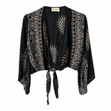 LEA CROP TOP Siyah