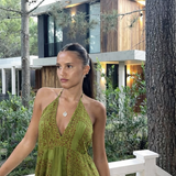 VENUS ELBİSE Yeşil/Kırmızı