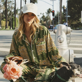 KİKİ Kaplan Desenli Takım - Botanik Yeşil