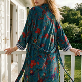 VERA Koyu Mavi Kimono/Sabahlık