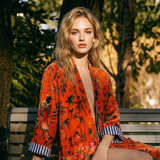 VERA Turuncu Kimono/Sabahlık