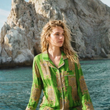 KİKİ Kaplan Desenli Takım - Tropik Yeşil