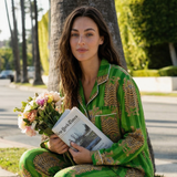 KİKİ Kaplan Desenli Takım - Tropik Yeşil