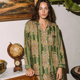 KİKİ Kaplan Desenli Takım - Botanik Yeşil