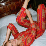 KİKİ Kaplan Desenli Takım - Mercan