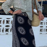 MALAYA Siyah/Beyaz Pareo